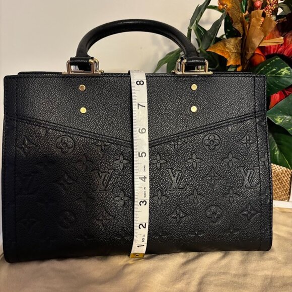 RARE Louis Vuitton Sully Tote Monogram Empreinte Leather PM - Black - Picture 15 of 16